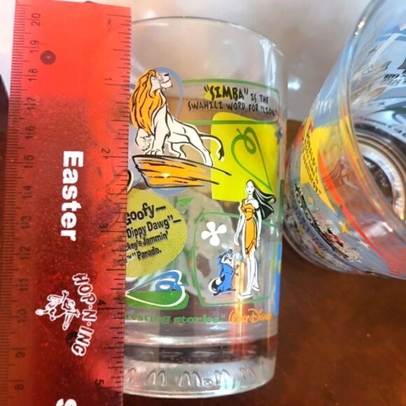 Mint 1996 Set of 2 "McDonald's 100 Years of Disney" Anniversary Glasses - Picture 5 of 9